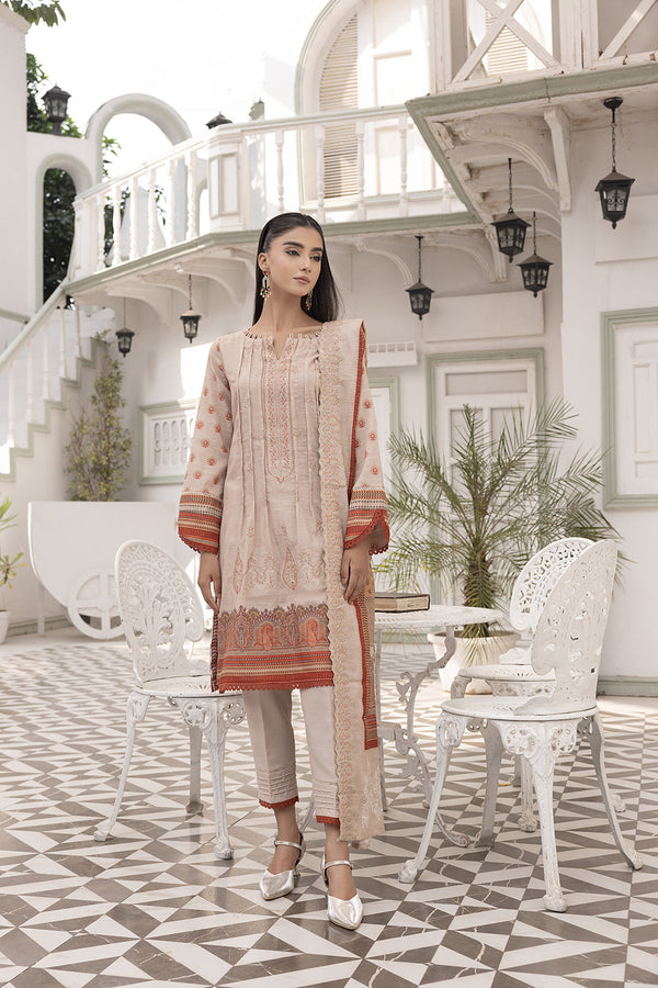 3-PC Embroidered Khaddar