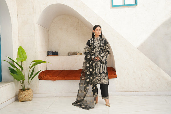 3-PC Embroidered Luxury Lawn