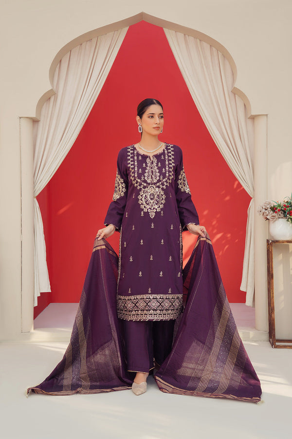 3-PC Embroidered Khaddar